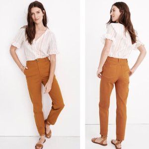 Madewell High-Rise Tapered Pants in Golden Pecan